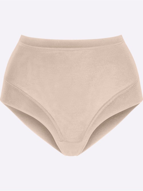 Slip Taille Haute Jersey Fin - Taille Standard - Witt - Lot de 3 - Kiabi