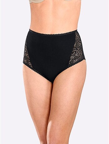 Slip Taille Haute Jersey Fin - Taille Standard - Witt - Lot de 3