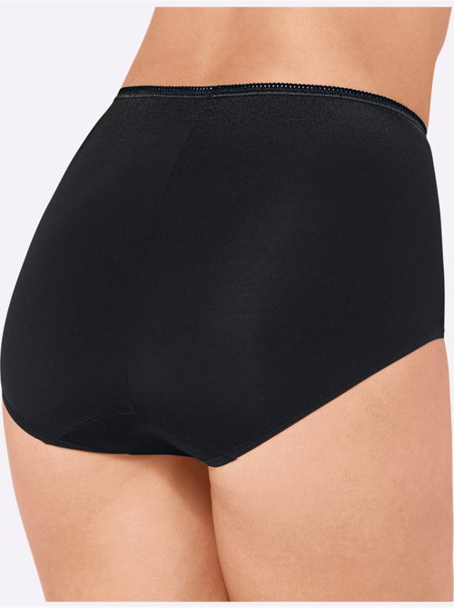 Slip Taille Haute Jersey Fin - Taille Standard - Witt - Lot de 3 - Kiabi