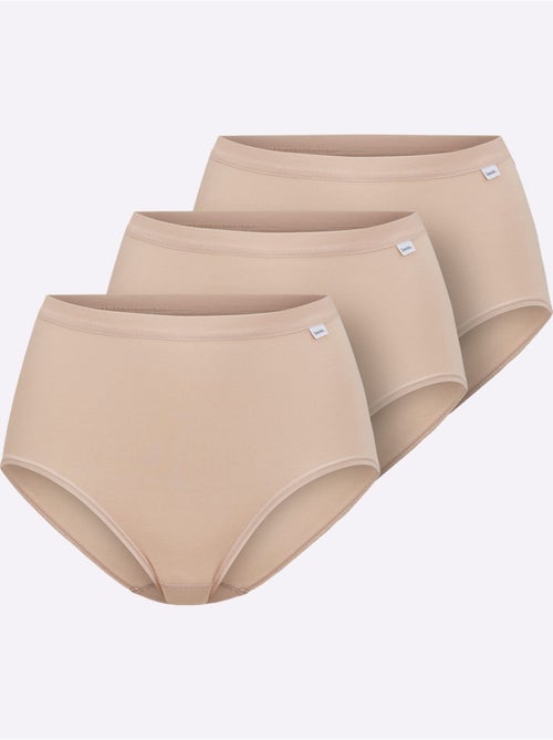 Slip Taille Haute Jersey Fin - Taille Standard - Witt - Lot de 3 - Kiabi