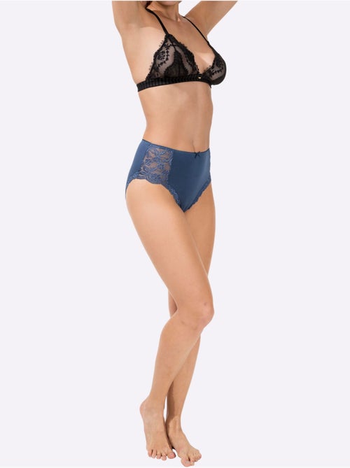 Slip Taille Haute Jersey Fin - Taille Standard - Witt - Lot de 4 - Kiabi