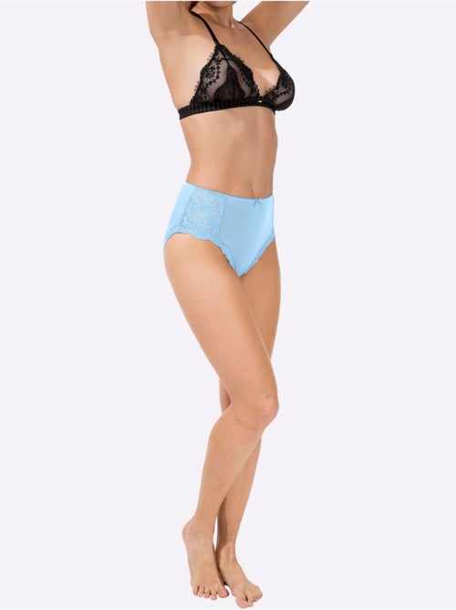 Slip Taille Haute Jersey Fin - Taille Standard - Witt - Lot de 4 - Kiabi