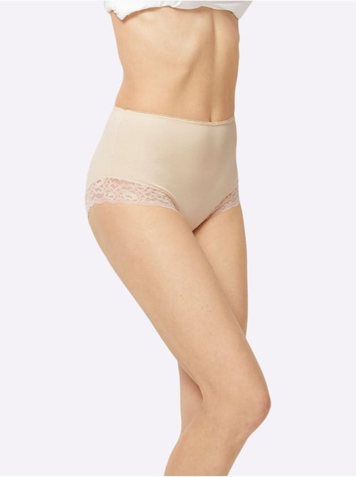 Slip Taille Haute Jersey Fin - Witt - Lot de 4 - Kiabi