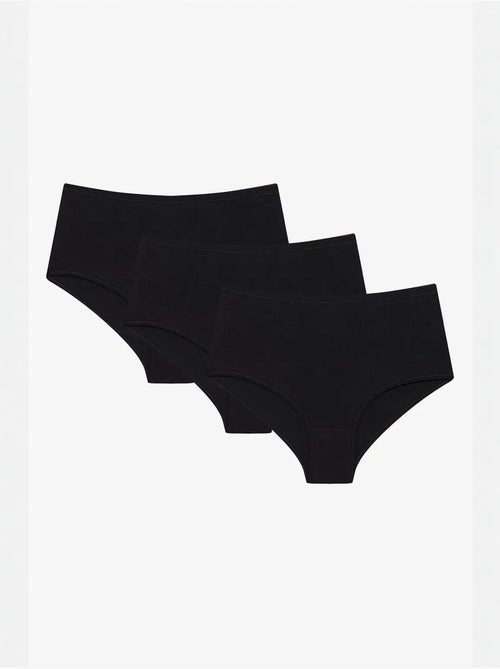 Slip taille haute lot de 3 penti - Kiabi Slip taille haute lot de 3 penti - Kiabi