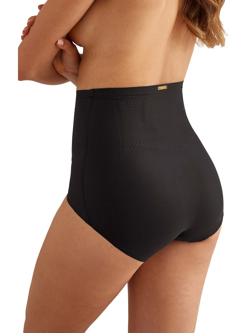 Slip taille haute maintien modelant gainant ESSENTIAL Noir - Kiabi