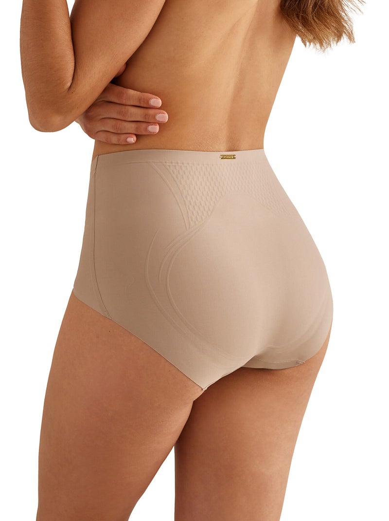 Slip taille haute modelant gainant ESSENTIAL Beige - Kiabi
