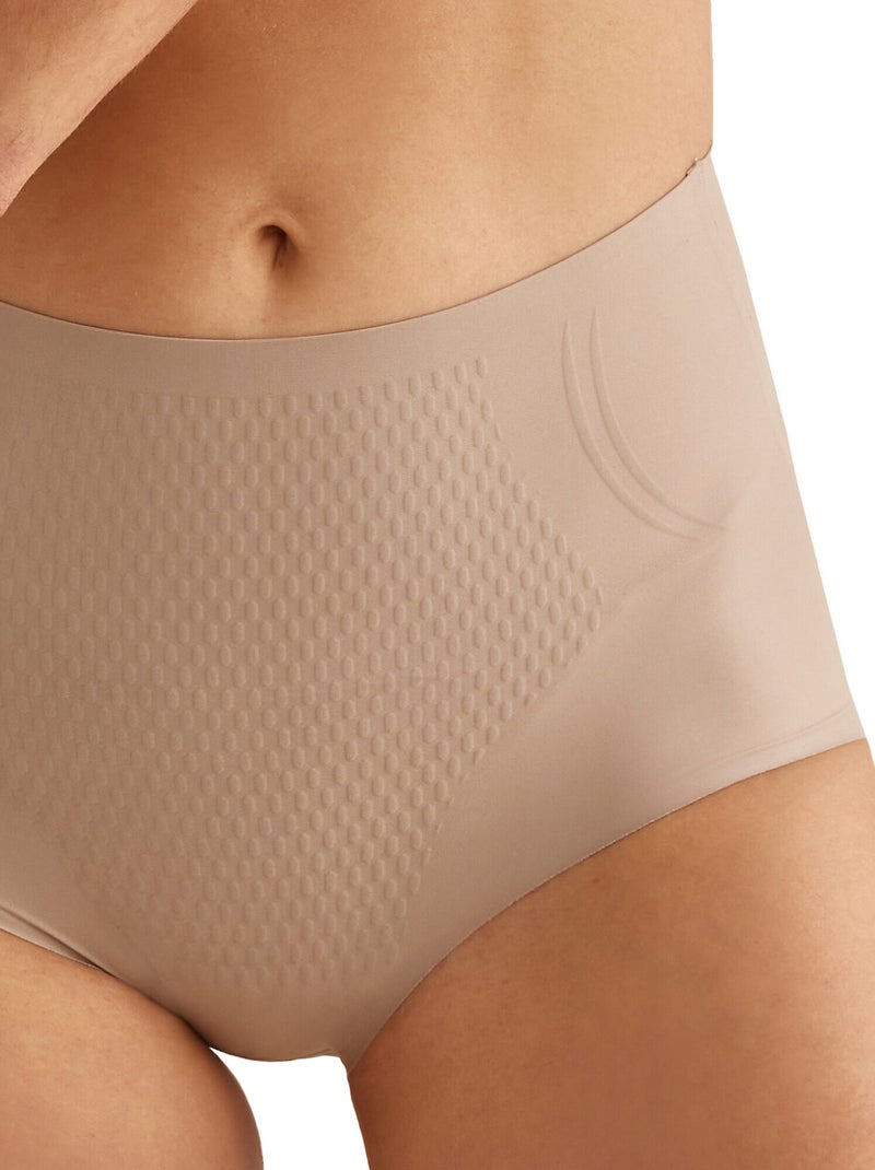Slip taille haute modelant gainant ESSENTIAL Beige - Kiabi