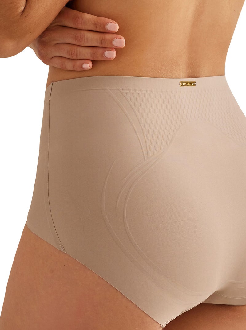 Slip taille haute modelant gainant ESSENTIAL Beige - Kiabi