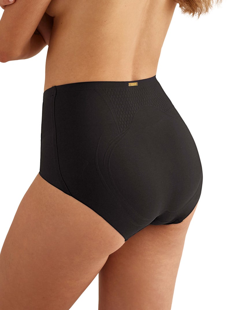 Slip taille haute modelant gainant ESSENTIAL Noir - Kiabi