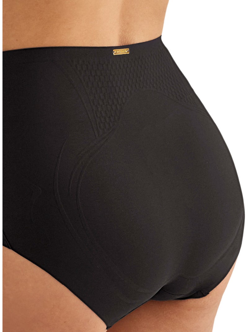 Slip taille haute modelant gainant ESSENTIAL Noir - Kiabi