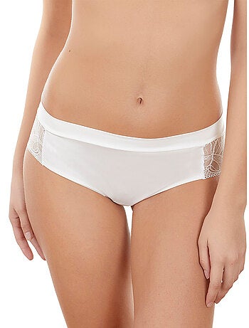 Slip taille haute Oriana mariage ivoire