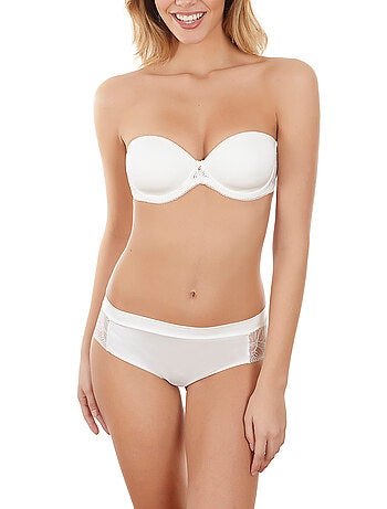 Slip taille haute Oriana mariage ivoire