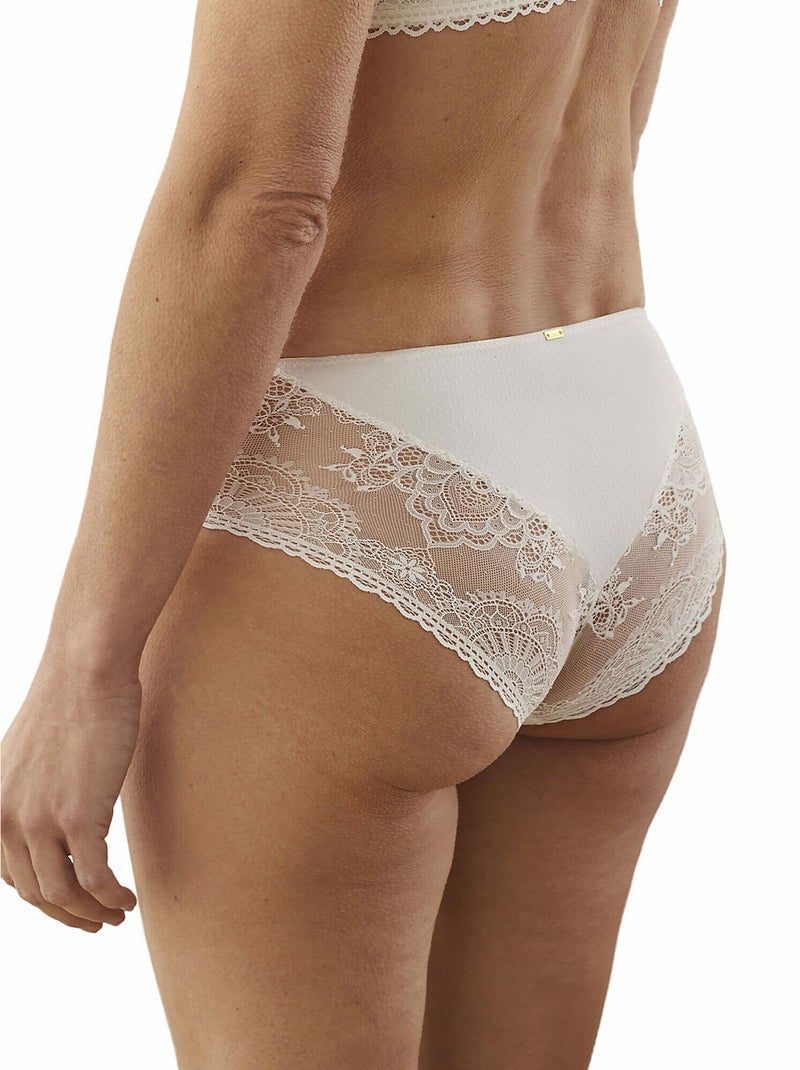 Slip taille haute Penelope Mariage Ecru - Kiabi