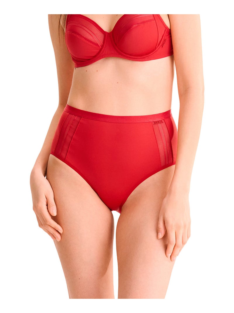 Slip taille haute PRINCESS Rouge - Kiabi