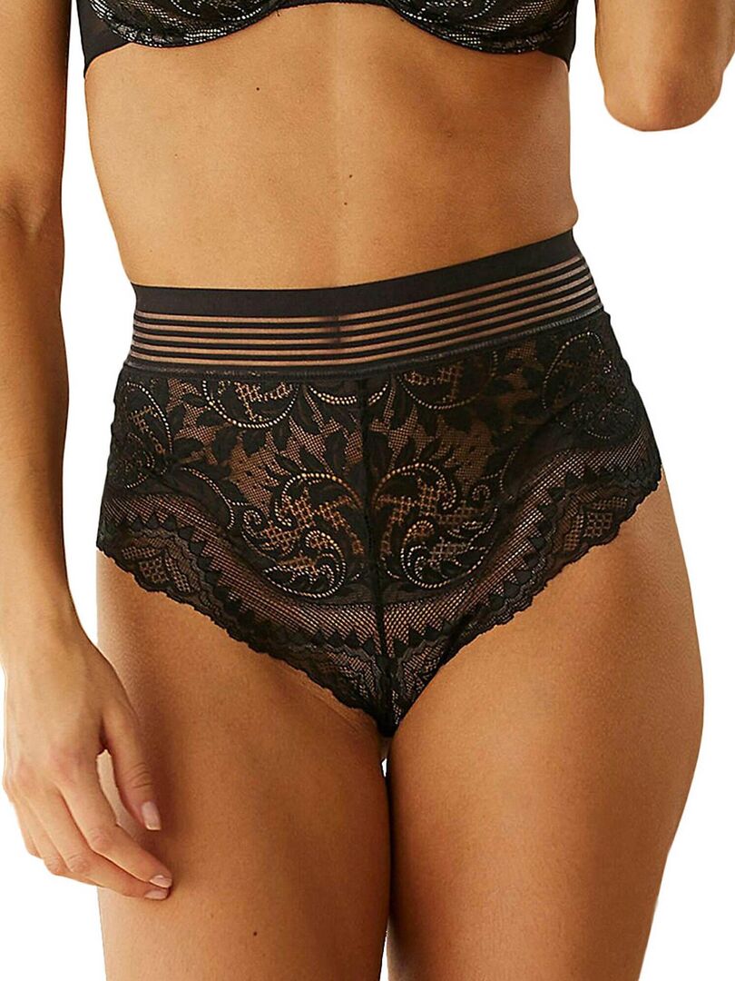 DIM SEXY FASHION SHORTY 2 PACK - Slip - noir/blanc/noir