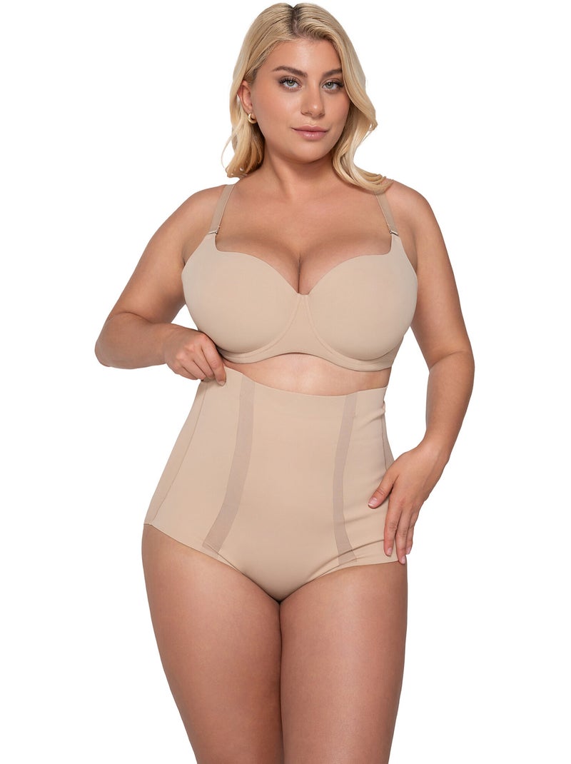 Slip taille ultra haute gainant SCULPT Beige - Kiabi