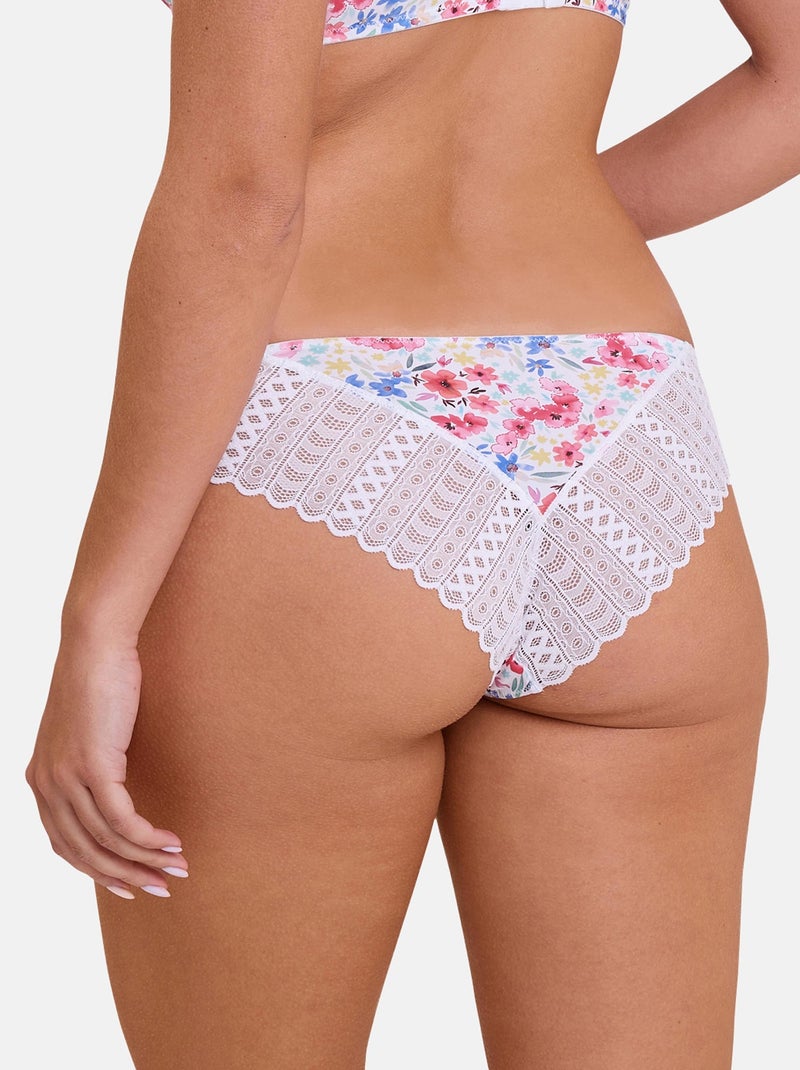 Slip Talentueuse Billet Doux Blanc Rose Bleu - Kiabi