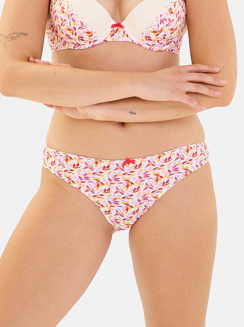 Slip Talentueuse Billet Doux Blanc Rouge - Kiabi