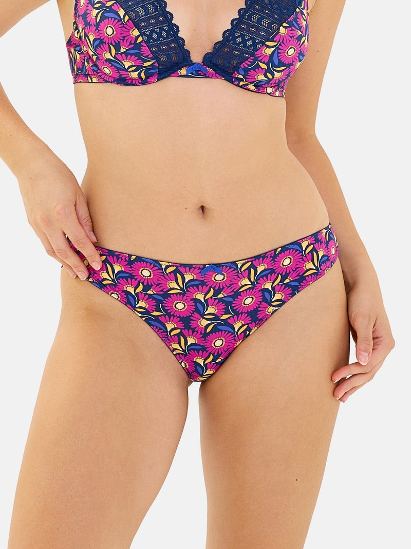 Slip Talentueuse Billet Doux Bleu Rose foncé - Kiabi