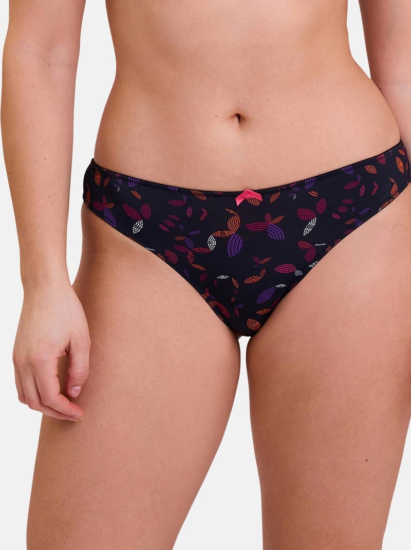 Slip Talentueuse Billet Doux Noir Orange Bleu - Kiabi