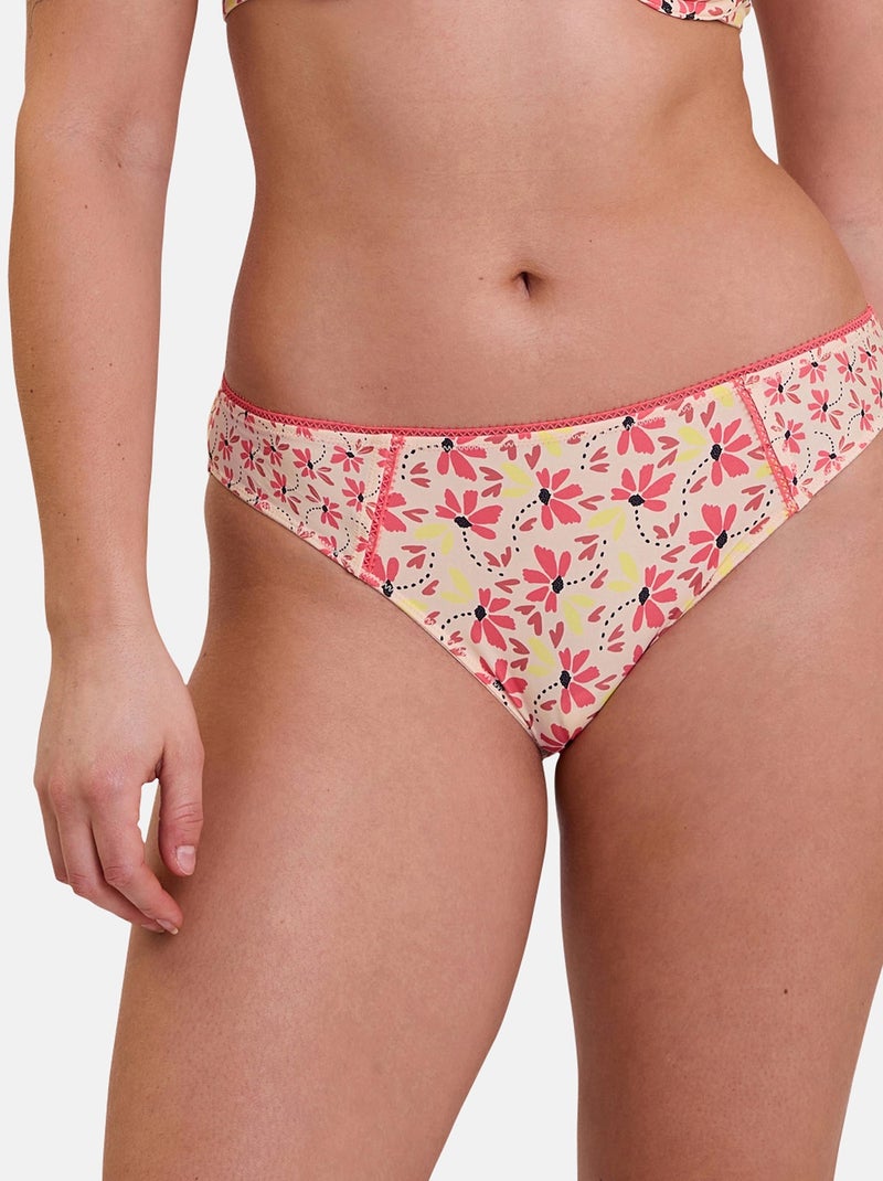 Slip Trépidante Billet Doux Beige/Rose - Kiabi