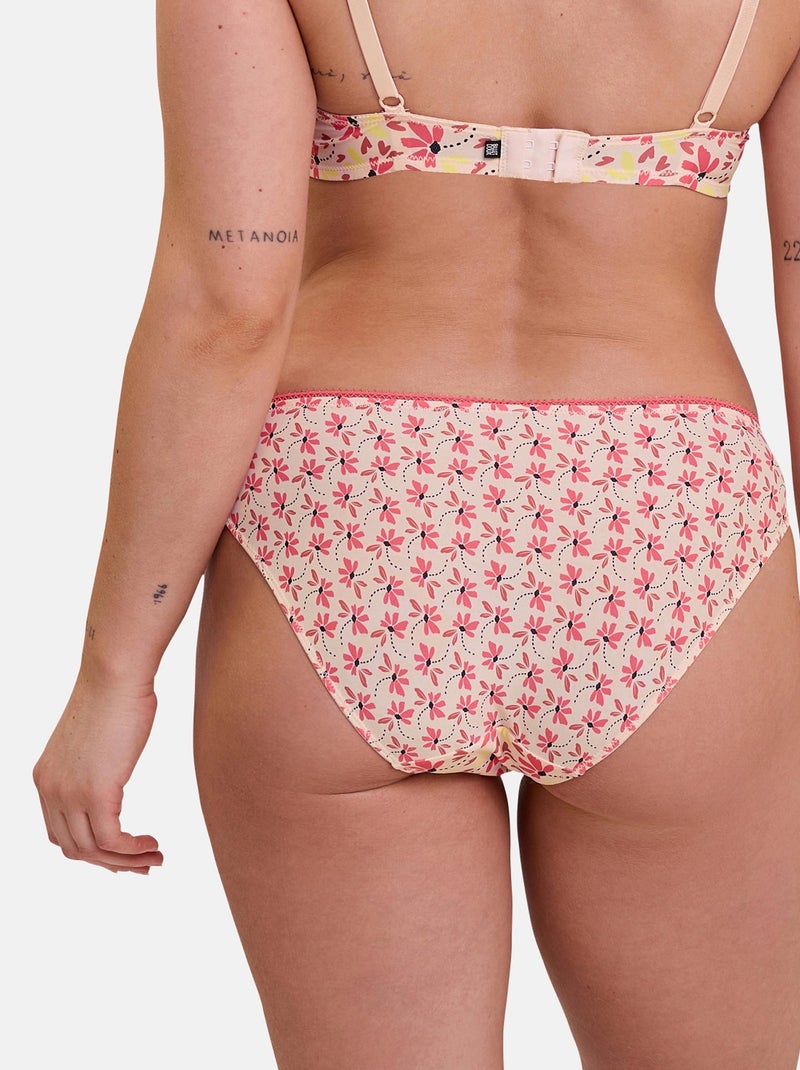 Slip Trépidante Billet Doux Beige/Rose - Kiabi