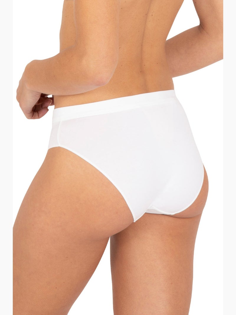 Slip TULLE DESIGN COTON Blanc - Kiabi