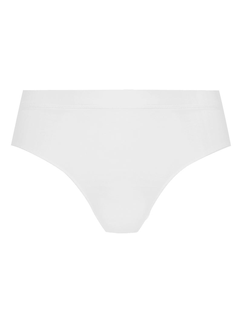 Slip TULLE DESIGN COTON Blanc - Kiabi