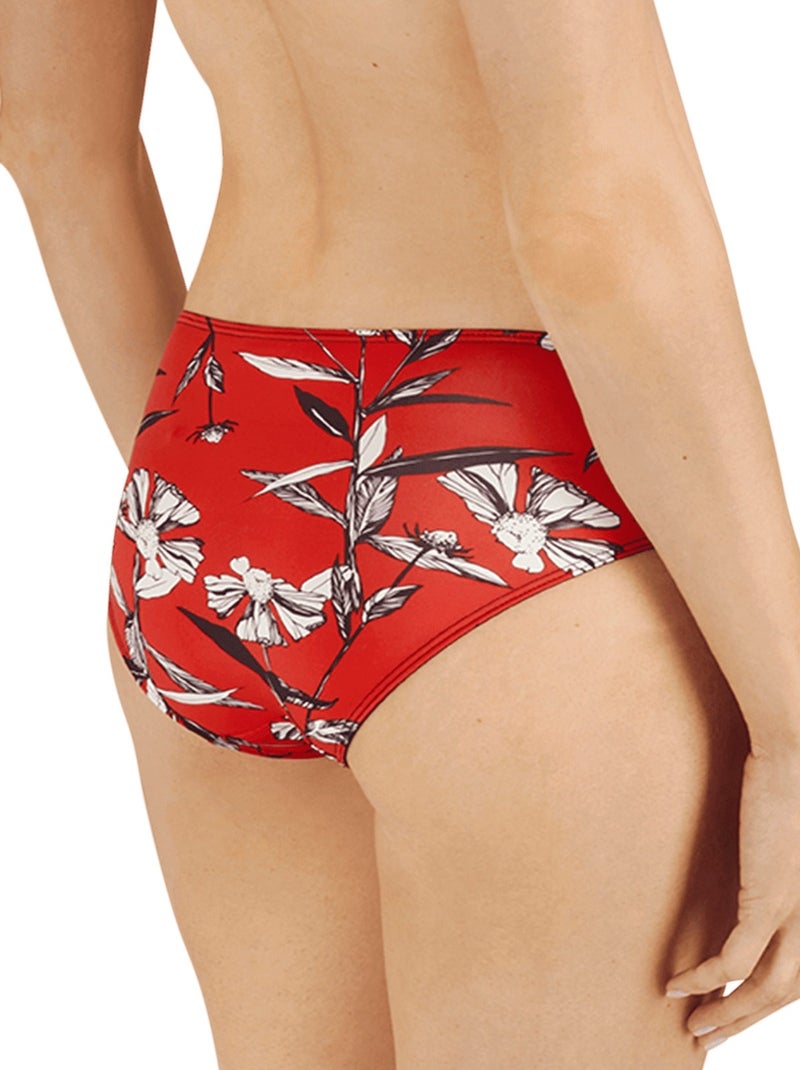 Slip TULLE DESIGN Noir Rouge - Kiabi