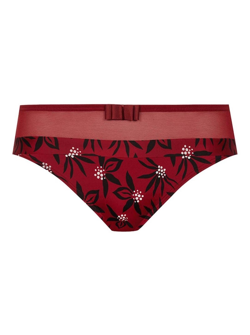 Slip TULLE DESIGN Rouge - Kiabi