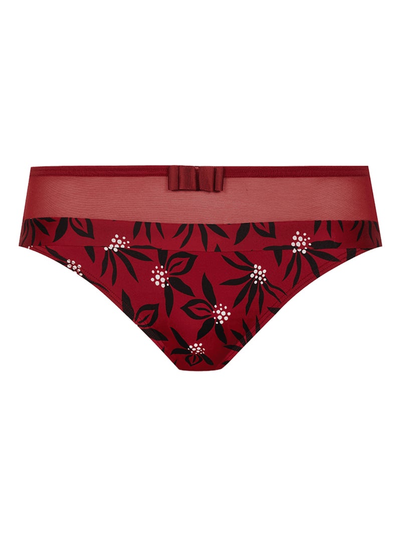 Slip TULLE DESIGN Rouge - Kiabi