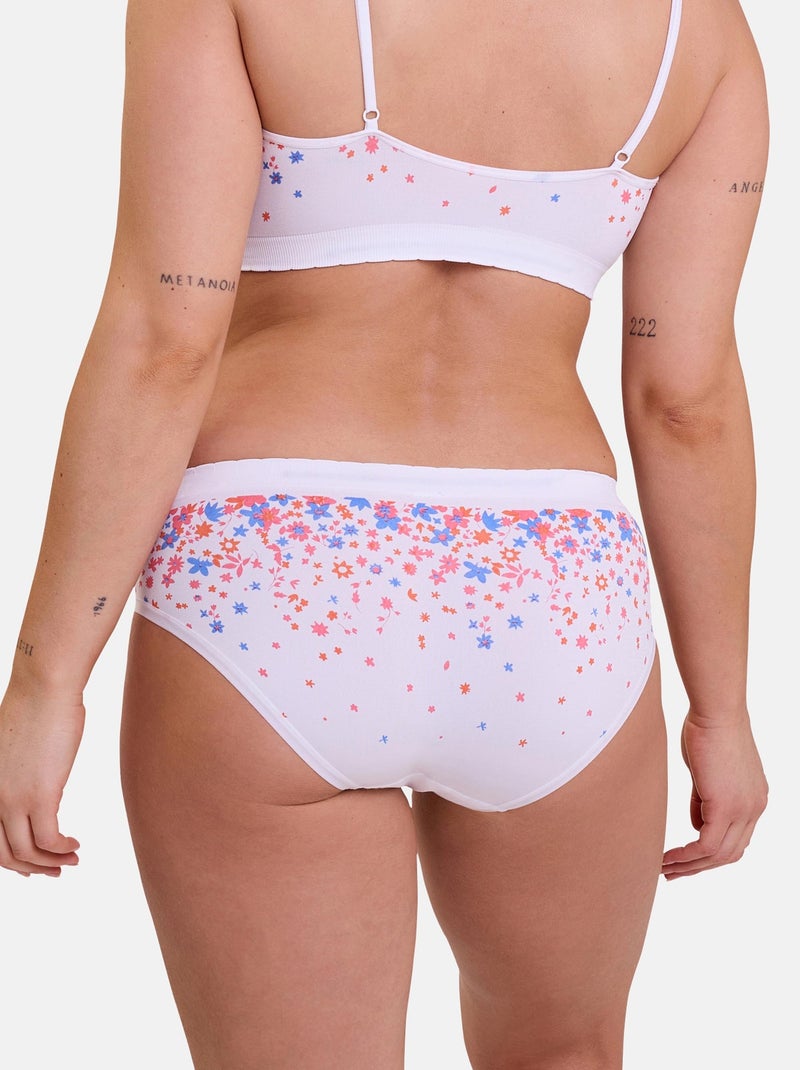 Slip Zen Fantaisie Billet Doux Blanc Orange Bleu - Kiabi