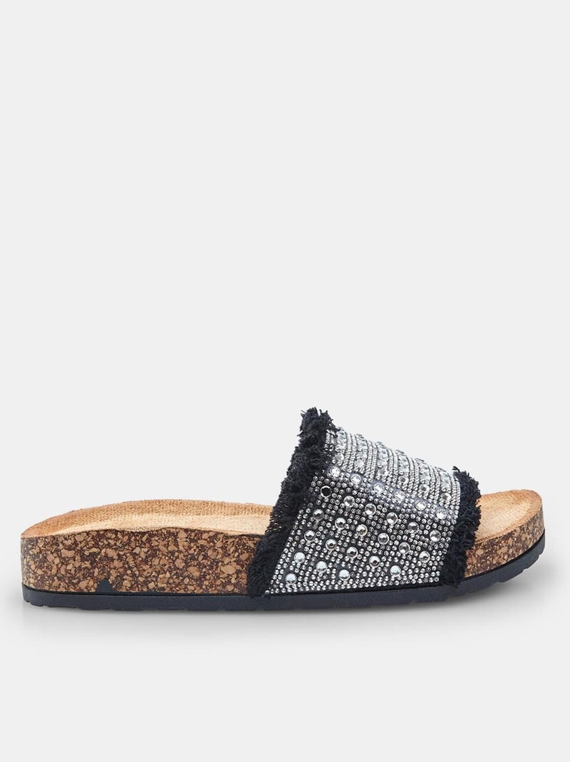 Slipper comfortables BATA Noir - Kiabi