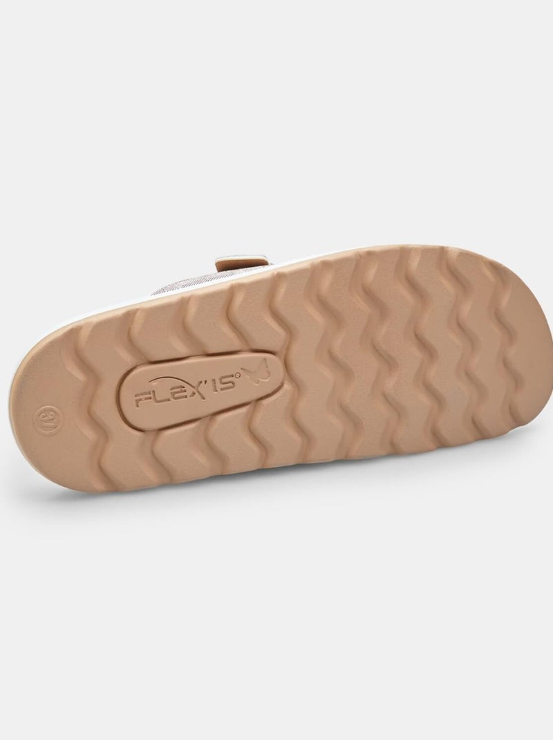 Slippers comfortables BATA Beige - Kiabi
