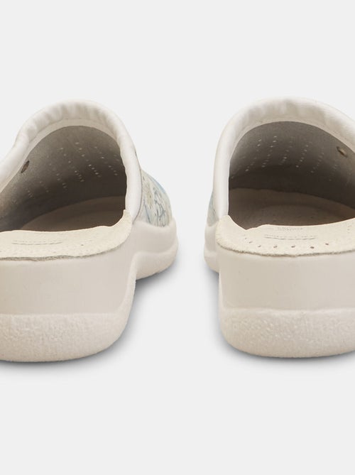 Slippers en cuir avec imprimés BATA - Kiabi