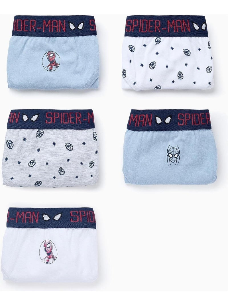 Slips avec motif/impression Spider-Man MARVEL SPIDERMAN Blanc Gris Bleu - Kiabi