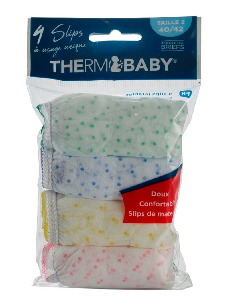 Slips de maternité jetables x4 Blanc - Kiabi