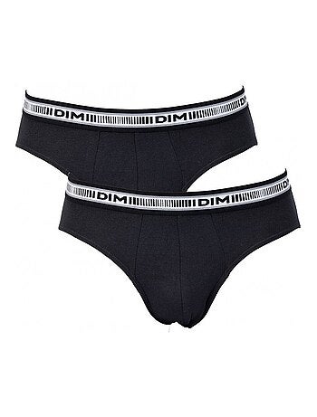 Slips DIM Homme en coton stretch ultra Confort - Pack de 2