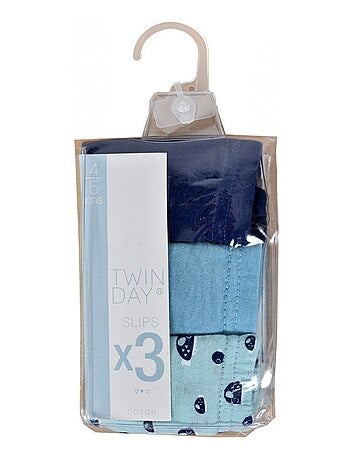 Slips Enfant TWINDAY en coton - Pack de 3