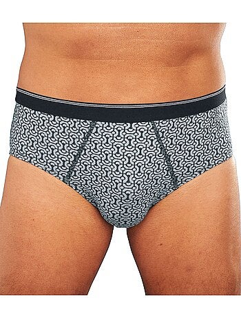 Slips fermés en coton, imprimé fantaisie - Afibel