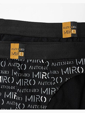 Slips lettres pour homme ANTONIO MIRO (boîte de 2 unités)