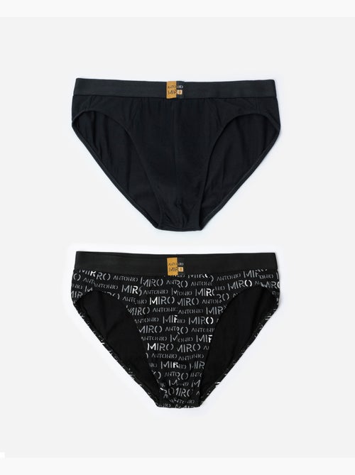 Slips lettres pour homme ANTONIO MIRO (boîte de 2 unités) - Kiabi Slips lettres pour homme ANTONIO MIRO (boîte de 2 unités) - Kiabi