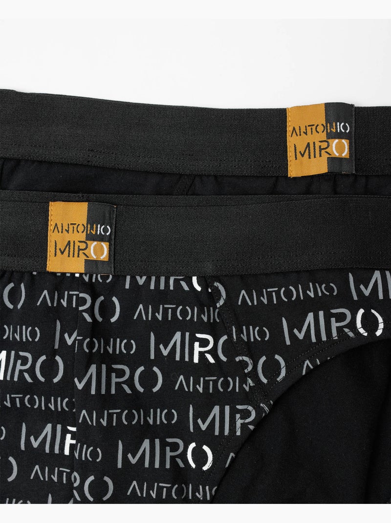 Slips lettres pour homme ANTONIO MIRO (boîte de 2 unités) Multicolore - Kiabi