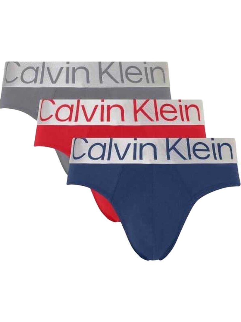 Slips motif/style uni - calvin klein Bleu marine - Kiabi