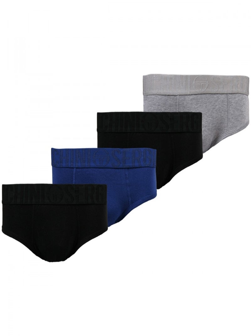 Slips Sergio Tacchini homme lot de 4 Noir - Kiabi