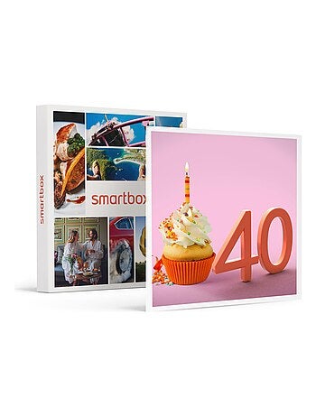 SMARTBOX - Coffret Cadeau Joyeux anniversaire ! Pour femme 40 ans -  Multi-thèmes