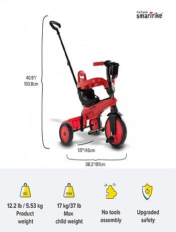'Smartrike' Breeze S - couleur rouge
