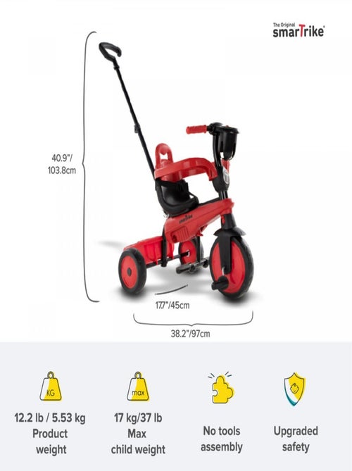 'Smartrike' Breeze S - couleur rouge - Kiabi