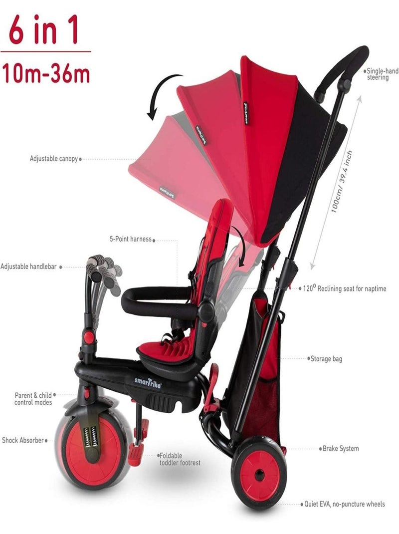 'Smartrike' Tricycle Evolutif Pliable STR3 Rouge Rouge - Kiabi