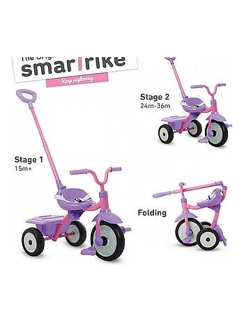 'Smartrike' Tricycle Pliable Folding Fun Rose